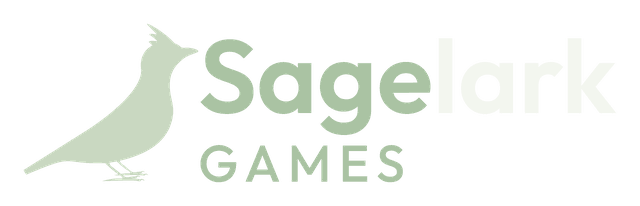 Sagelark Games logo for dark backgrounds